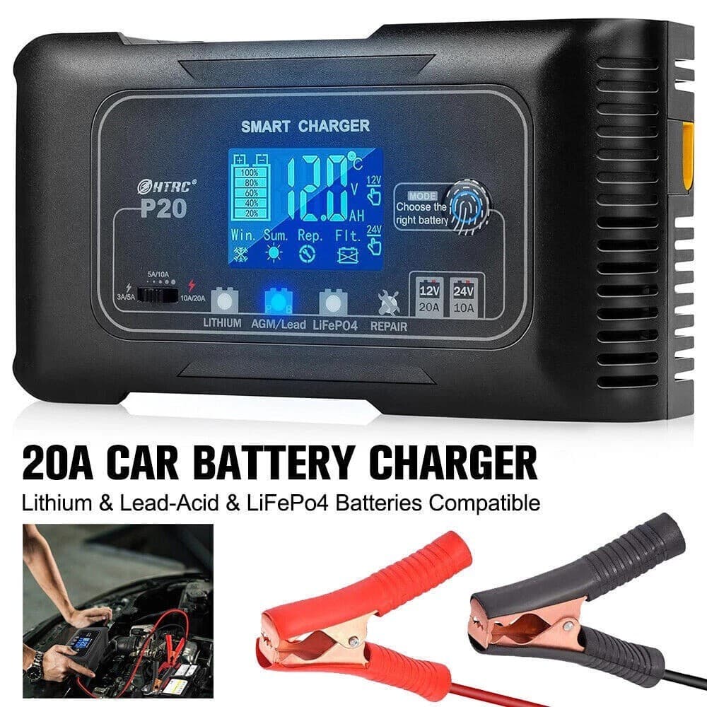 Chargeur de batterie intelligent LiFePO4/AGM/GEL