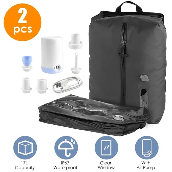 Sacs de rangement sous vide + pompe
