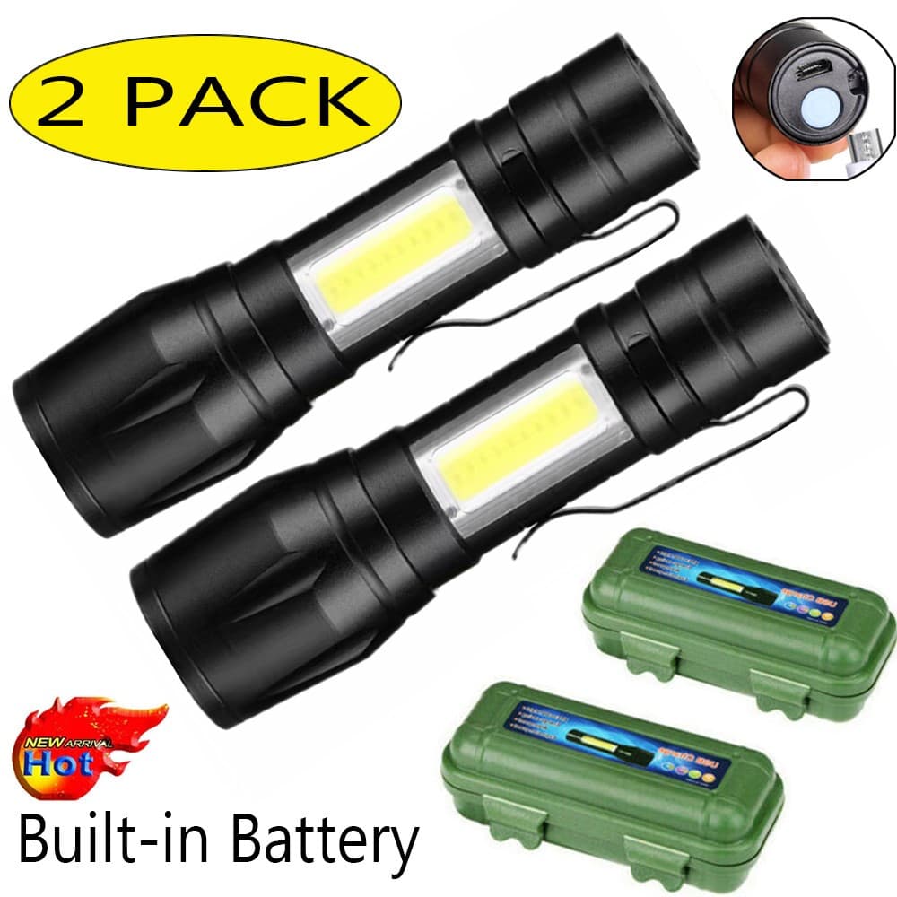 Lampe torche LED télescopique rechargeable